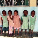 Children, whose parents have presumably died of AIDS, live in this orphanage now