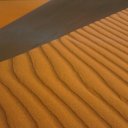 Up close with the wind blown ripples of the Namib Desert\'s sand dunes