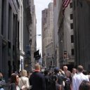 Mid-day-view-of-crowded-Wall-Street