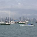 Looking-at-the-Panama-City-skyline-from-the-Amador-Causeway