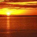 Beautiful sunset near Port Moresby