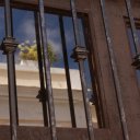 Reflection-in-window-taken-in-Old-San-Juan