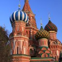 The famous St. Basil\'s Cathedral, Moscow