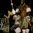 Entranced Zulu dancers put on a festive show