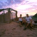 Camping along the Indian Ocean in African style