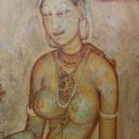 Sigiriya - old hand painted murals