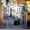 Typical side street in Antequera, Spain