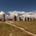The Swedish \'stonehenge\' in Kaseberga
