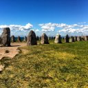 View of Stonehenge in Daseberga
