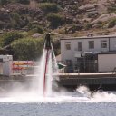 Water Jetting in harbour at Lysekil