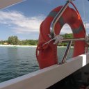 Lifejacket-on-boat-overlooking-the-beautiful-water-of-Koh-Lipe-Thailand
