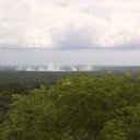 The Great Victoria Falls in the distance