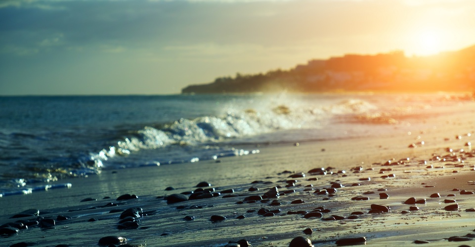 sunset in seascape