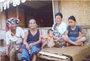 Lao women in village near Ang Nam Ngum, Laos largest lake