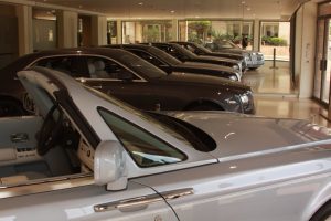 "Super Cars" in a dealership in Monte Carlo