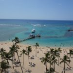 "Duke Kahanamoku Beach at the Hilton Hawaiian Village, Honolulu"