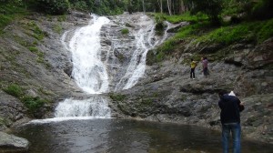 The waterfall on my way up to the Highlands