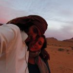 Hanging out with my host in Wadi Rum