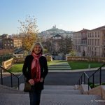 Arrived in Marseille! Beautiful backdrop of Marseille's Eiffel Tower, Basilica Notre Dame de la Garde from the steps of the InterContinental Marseille Hôtel Dieu