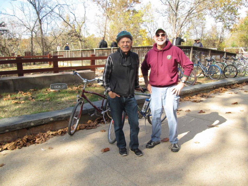 Author with Ric Jackson, founder of "Free Bike Program"