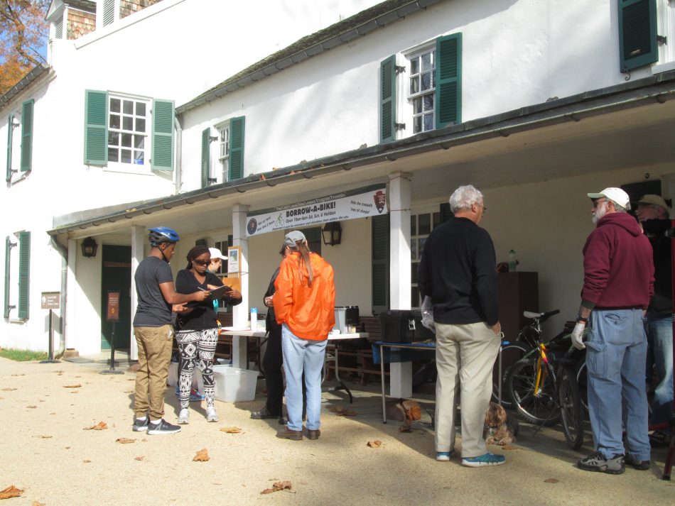 Bike  signup at the visitor's center.