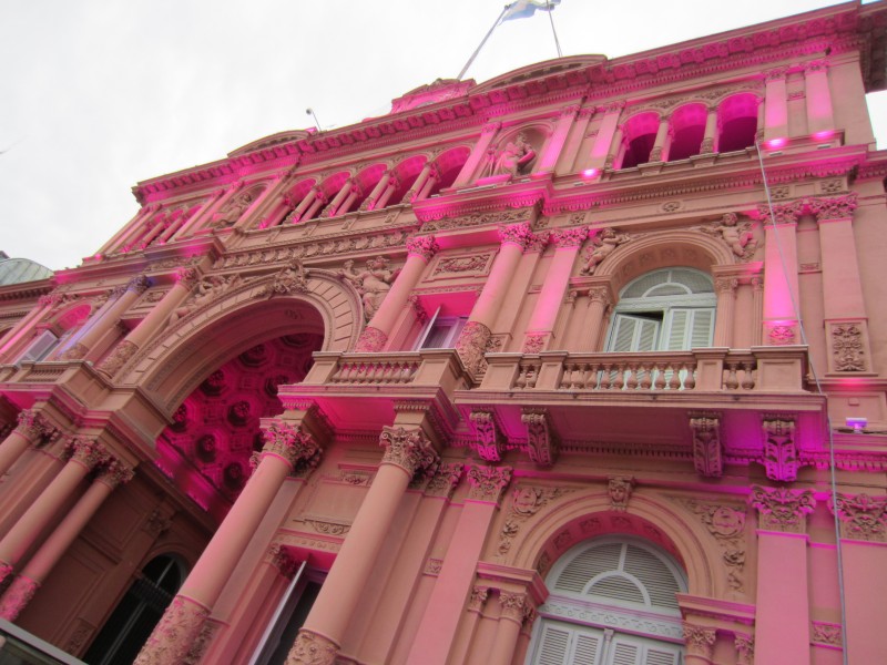 The gorgeous facade of the Casa Rosada