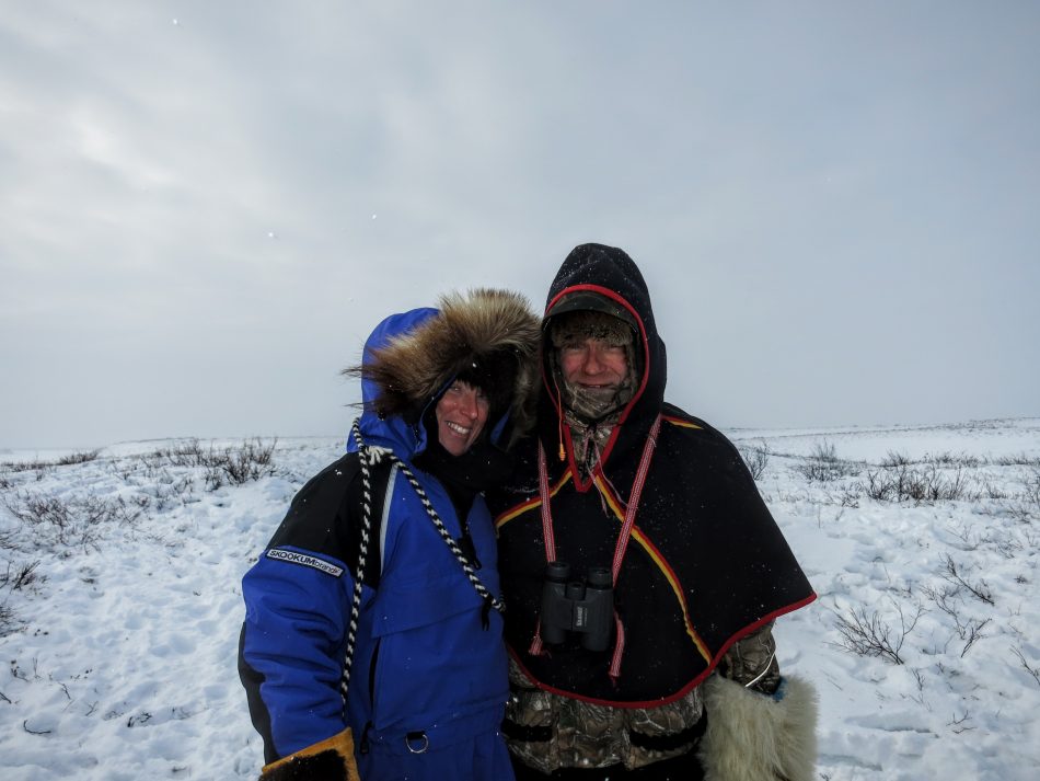 Anna and Hendrik during our tundra picnic on Richard Island