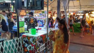 Pan ice crean at Anusarn Market - Chiang Mai, Thailand