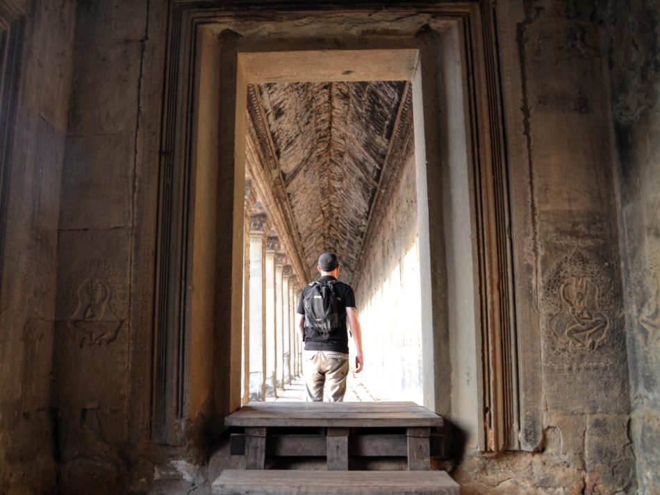 Solo traveller in Angkor Wat