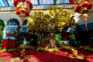 Bellagio Conservatory Chinese New Year display.Friday, February 5, 2016. CREDIT: Glenn Pinkerton/Las Vegas News Bureau