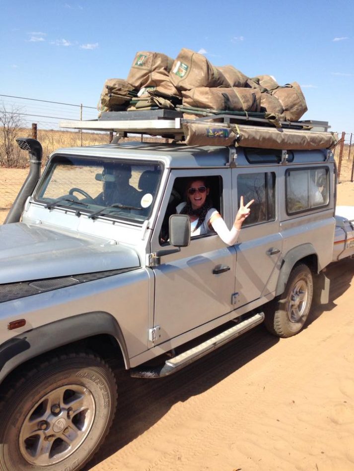 My guide Hans and I on our long-haul trip through Namibia. Kristen Gill Photography - All Rights Reserved.