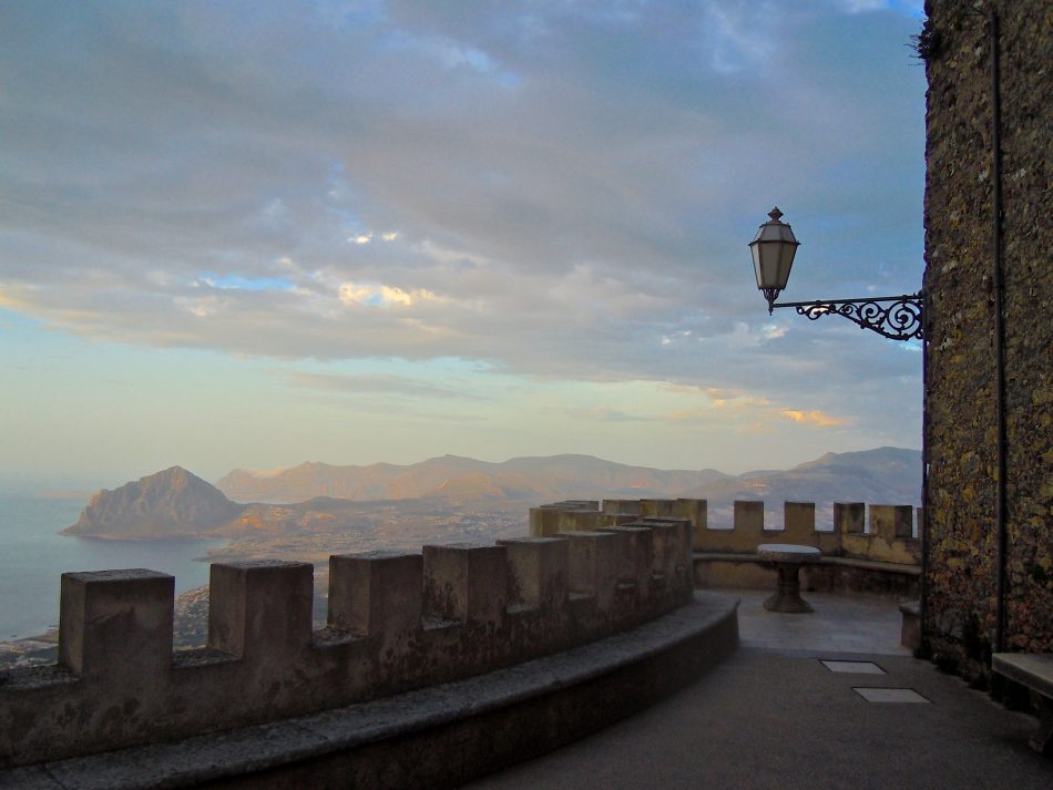 Castle View of Sicily Coast