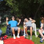 2017 Solar Eclipse Viewers Having Fun During The Event