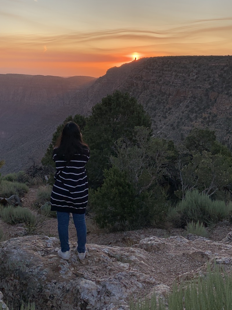 sunrise at the grand canyon