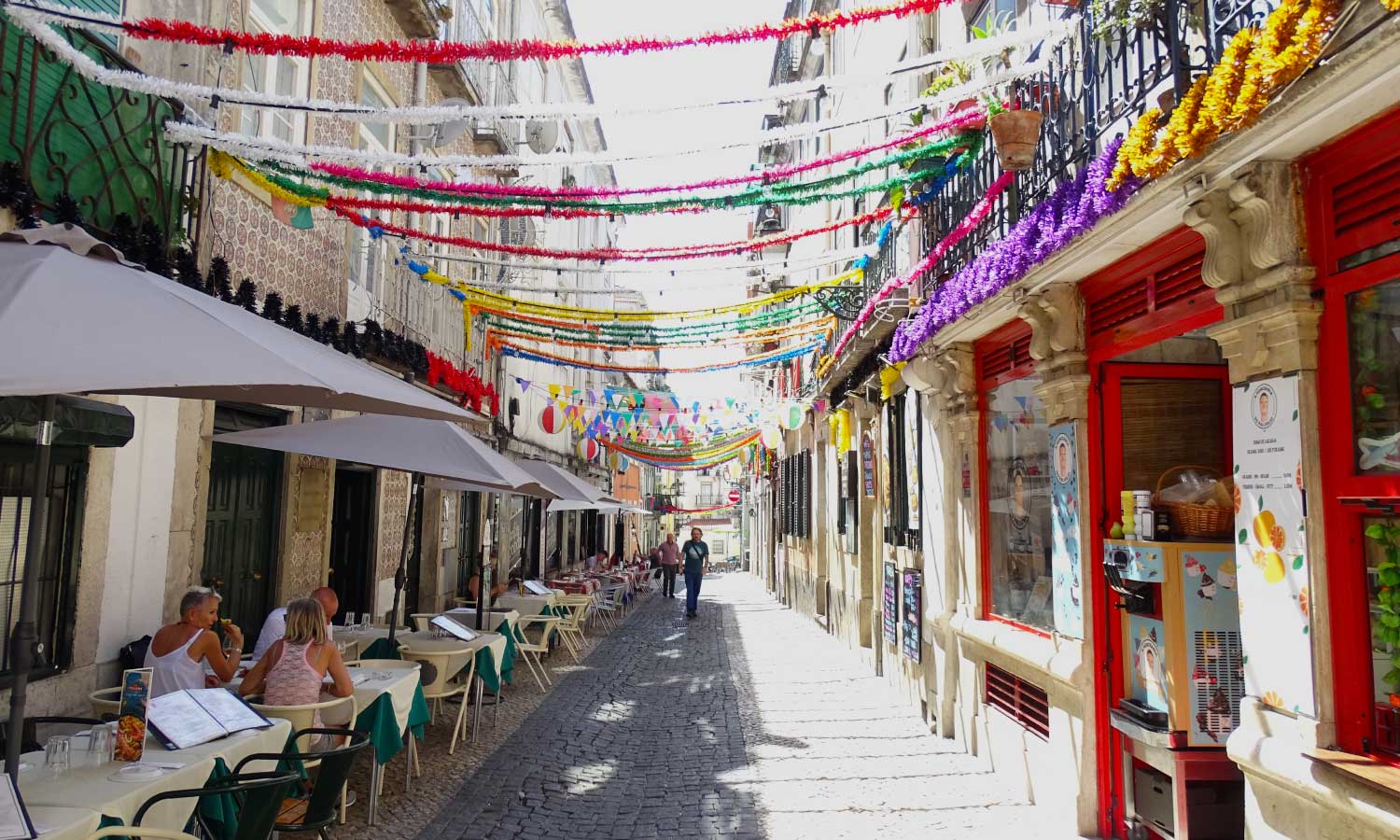 Shows outdoor Bairro Alto restaurants - Eating out tips for Lisbon