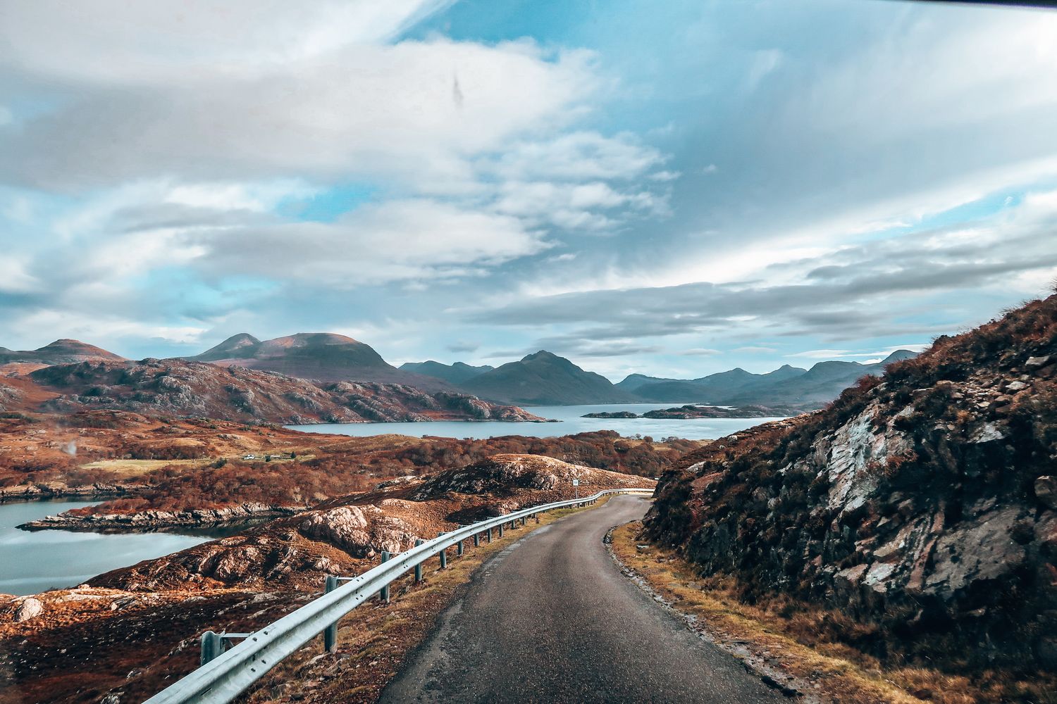 driving through Scotland