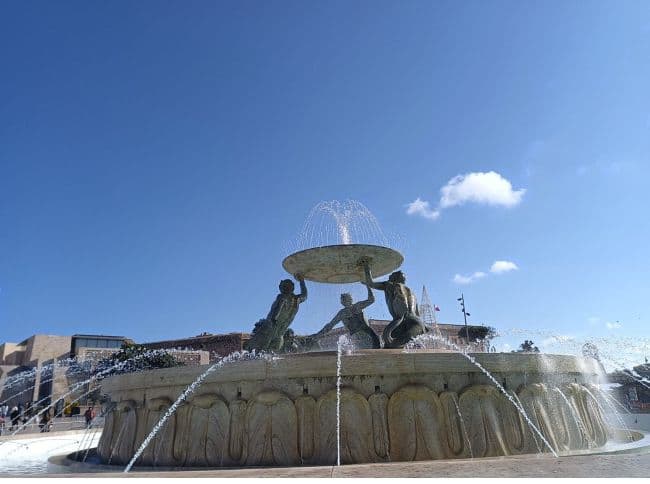 The triton fountain in Valletta