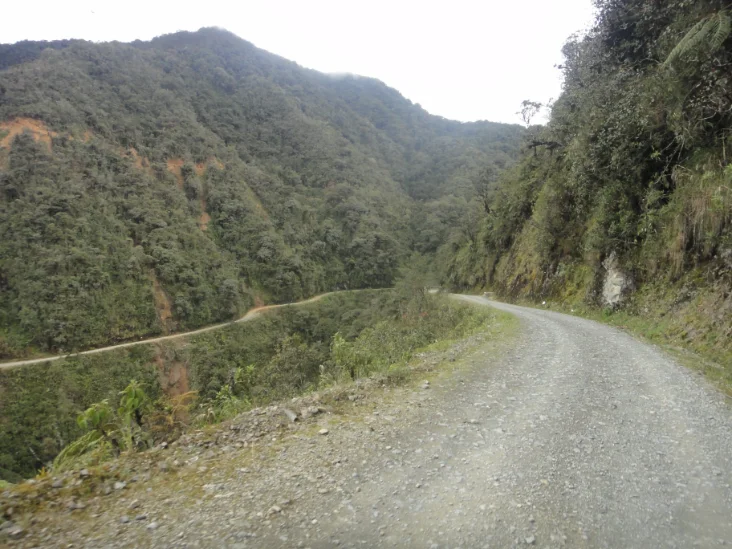 Dangerous Bend Bolivia Death Road